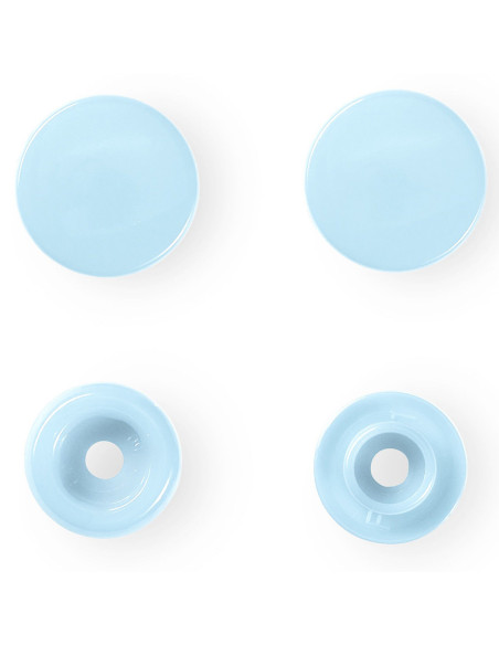 Set mit 30 Druckknöpfen Color Snaps 12,4 mm - Hellblau