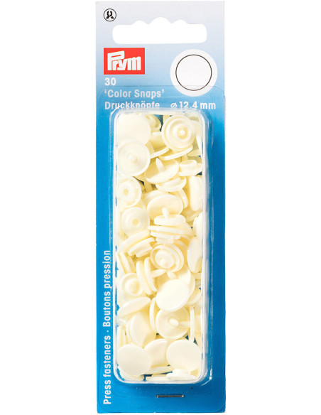 Set mit 30 Druckknöpfen Color Snaps 12,4 mm - Off-White