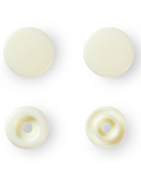Set mit 30 Druckknöpfen Color Snaps 12,4 mm - Off-White