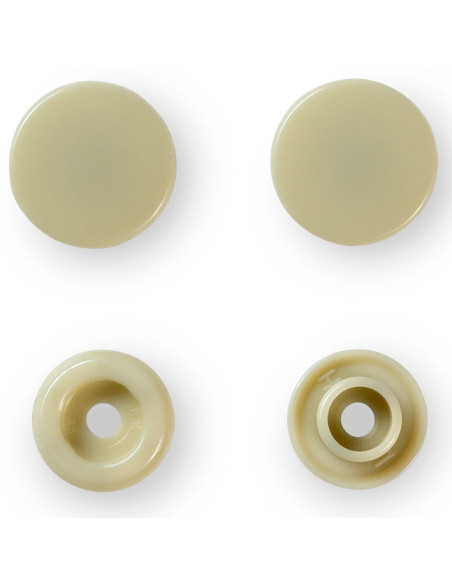 Set mit 30 Druckknöpfen Color Snaps 12,4 mm - Beige