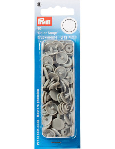 Set mit 30 Druckknöpfen Color Snaps 12,4 mm - Grau