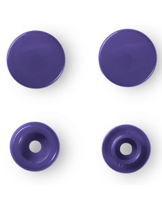 Set mit 30 Druckknöpfen Color Snaps 12,4 mm - Dunkelviolett 2