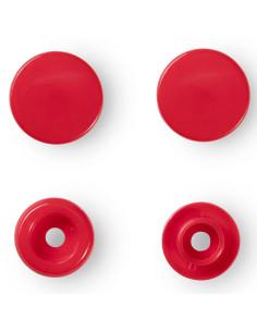 Set mit 30 Druckknöpfen Color Snaps 12,4 mm - Rot 2