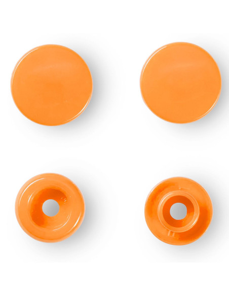 Set mit 30 Druckknöpfen Color Snaps 12,4 mm - Orange