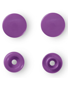 Set mit 30 Druckknöpfen Color Snaps 12,4 mm - Amethystviolett 2