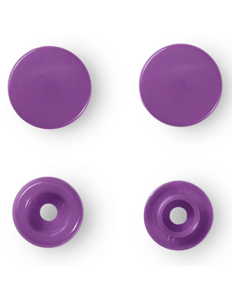 Set mit 30 Druckknöpfen Color Snaps 12,4 mm - Amethystviolett