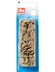 Set mit 30 Druckknöpfen Color Snaps 12,4 mm - Champagner