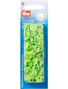 Set mit 30 Druckknöpfen Color Snaps 12,4 mm - Apfelgrün