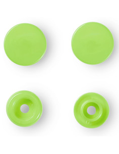 Set mit 30 Druckknöpfen Color Snaps 12,4 mm - Apfelgrün 2