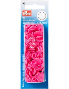 Set mit 30 Druckknöpfen Color Snaps 12,4 mm - Fuchsia