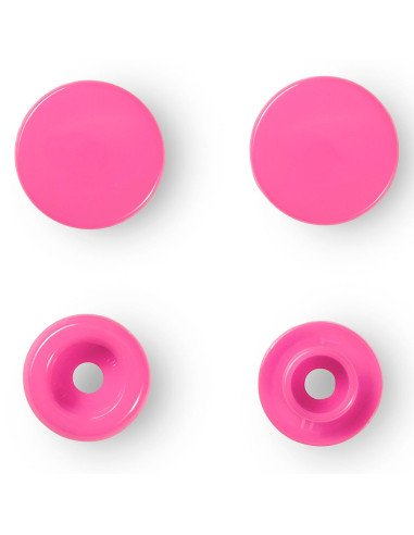 Set mit 30 Druckknöpfen Color Snaps 12,4 mm - Fuchsia