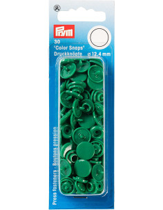 Set mit 30 Druckknöpfen Color Snaps 12,4 mm - Grasgrün