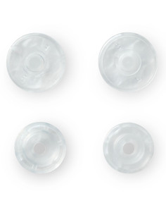Set mit 30 Druckknöpfen Color Snaps 12,4 mm - Matt Transparent 2