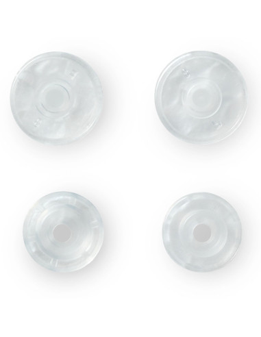 Set mit 30 Druckknöpfen Color Snaps 12,4 mm - Matt Transparent
