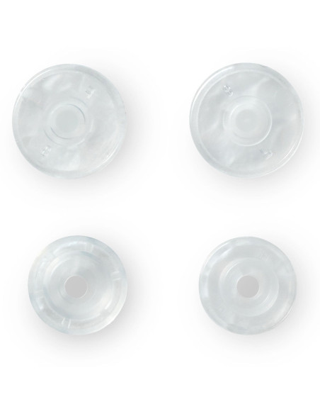 Set mit 30 Druckknöpfen Color Snaps 12,4 mm - Matt Transparent
