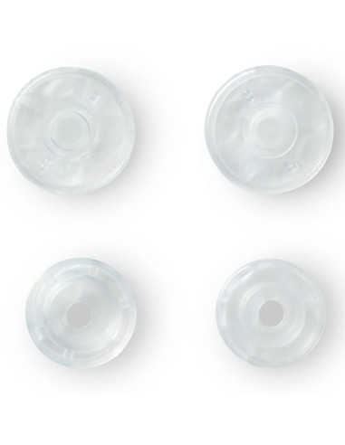 Set mit 30 Druckknöpfen Color Snaps 12,4 mm - Transparent glänzend