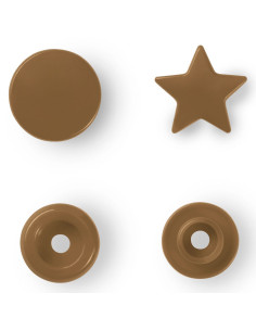 Set mit 30 Druckknöpfen Color Snaps Sterne 12,4 mm - Gold 2