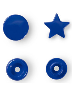 Set mit 30 Druckknöpfen Color Snaps Sterne 12,4 mm - Königsblau 2