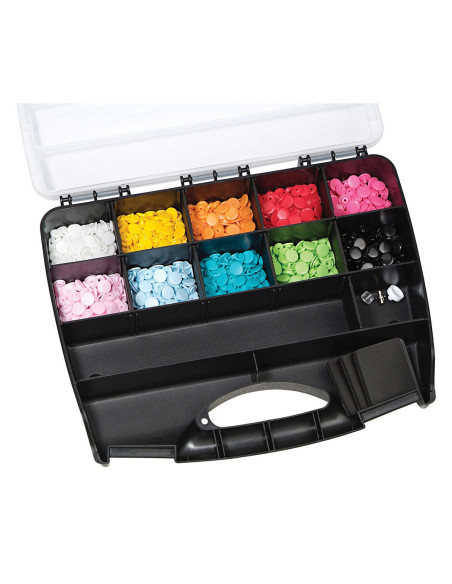 Box mit 300 Druckknöpfen Color Snaps 12,4 mm