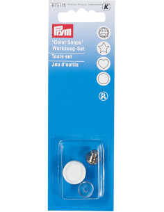 Werkzeugset für die Anbringung von Color Snaps Druckknöpfen 12,4 mm