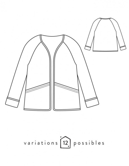 Absolu Jackenmuster - Atelier Scämmit