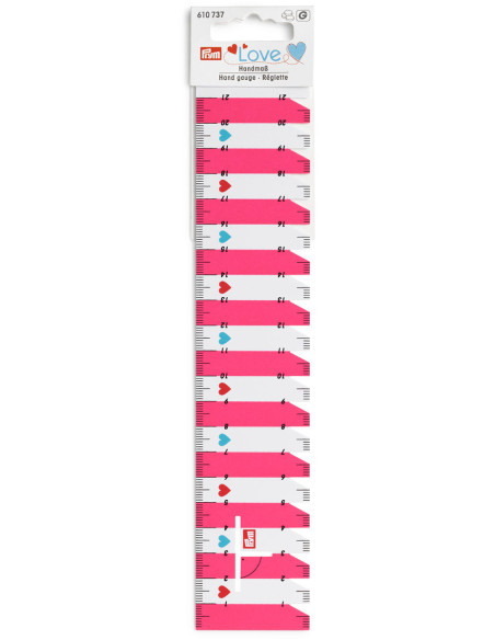 Schablone für Falten und Säume - Fuchsia Rosa