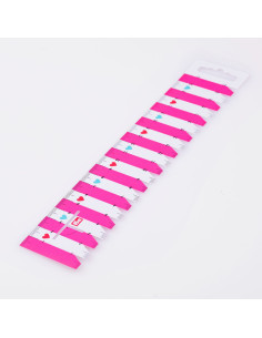 Schablone für Falten und Säume - Fuchsia Rosa 2