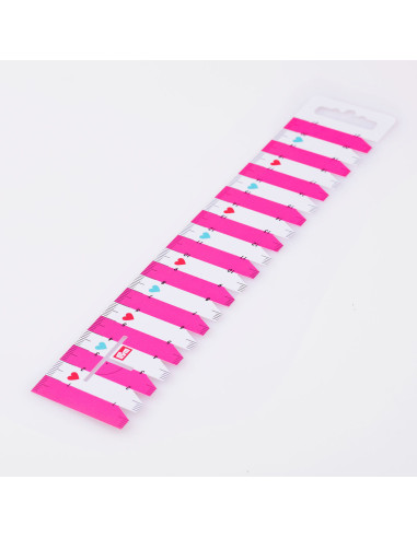 Schablone für Falten und Säume - Fuchsia Rosa