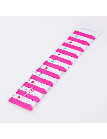 Schablone für Falten und Säume - Fuchsia Rosa