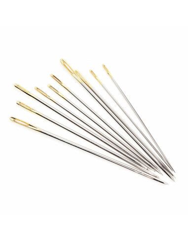 Glasröhre mit 10 Premium-Sticknadeln
