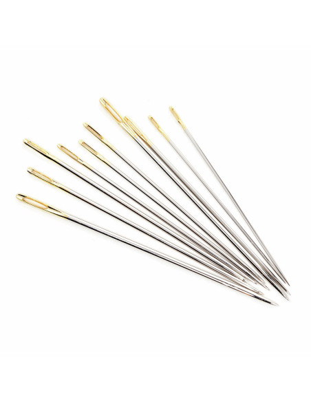 Glasröhre mit 10 Premium-Sticknadeln