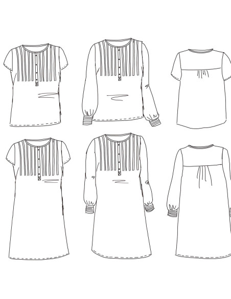 Kleidmuster, Bluse Atlas - Maison Fauve