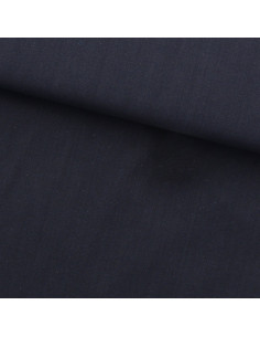 Einfarbiger Sashiko-Baumwollstoff Olympus - Marineblau