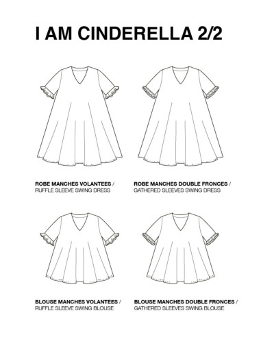 Oberteil-Schnittmuster, Cinderella-Kleid - I am patterns