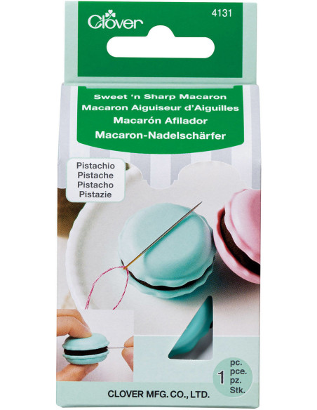 Macaron Nadelspitzer und Nadelhalter - Pistazie