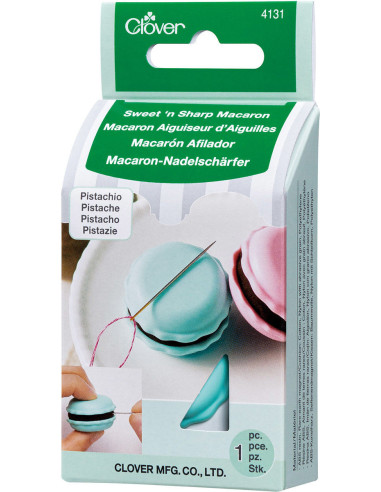 Macaron Nadelspitzer und Nadelhalter - Pistazie