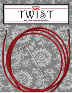 Twist RED Kabel für austauschbare ChiaoGoo-Nadeln