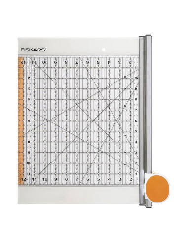 Kombinierter Rollschneider & Lineal 12" x 12" Fiskars