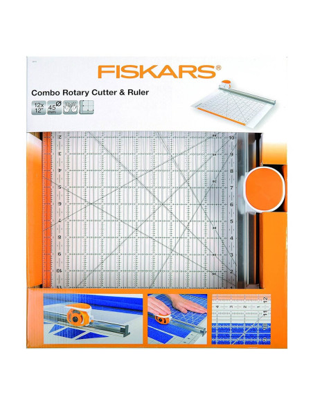 Kombinierter Rollschneider & Lineal 12" x 12" Fiskars