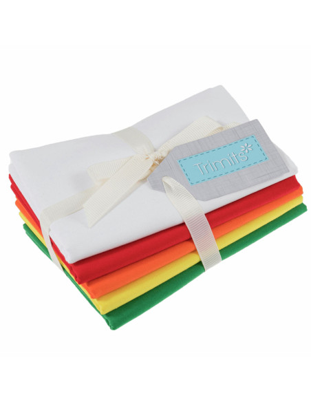 Set von 5 Fat Quarter Coupons - Frühling