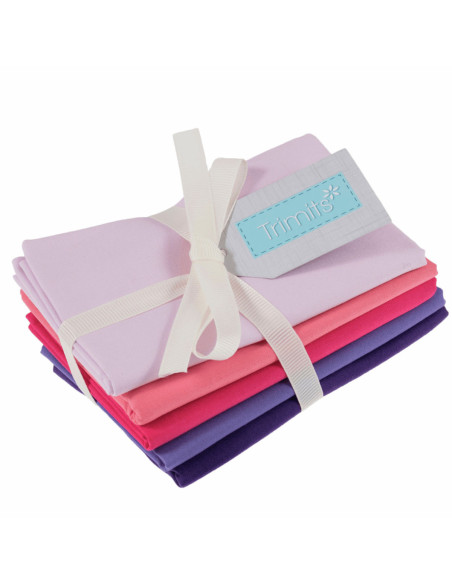 Set von 5 Fat Quarter Coupons - Blush