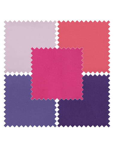 Set von 5 Fat Quarter Coupons - Blush
