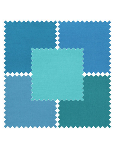 5er-Pack Fat Quarter Stoffstücke - Seaside