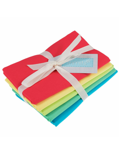 5er-Pack Fat Quarter Coupons - Brights