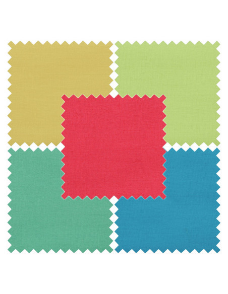 5er-Pack Fat Quarter Coupons - Brights