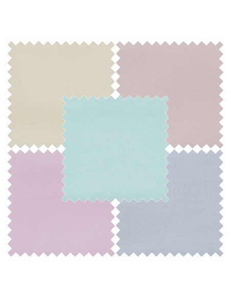 Set mit 5 Fat Quarter-Stoffstücken - Pastellfarben