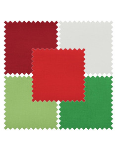 Set mit 5 Fat Quarter-Stoffstücken - Festlich 2