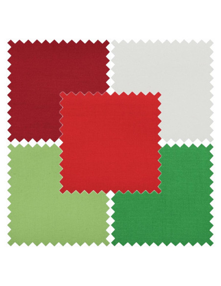 Set mit 5 Fat Quarter-Stoffstücken - Festlich
