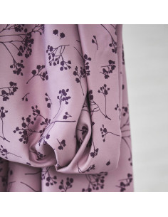 Viskose-Twill-Stoff - Fliederstängel