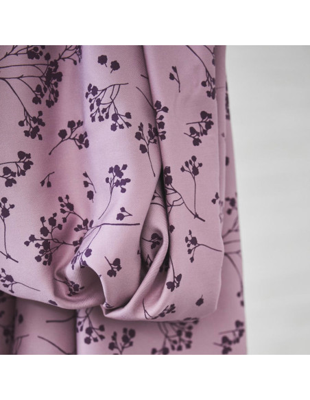 Viskose-Twill-Stoff - Fliederstängel